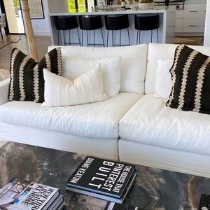 Pair of vintage mud cloth pillows